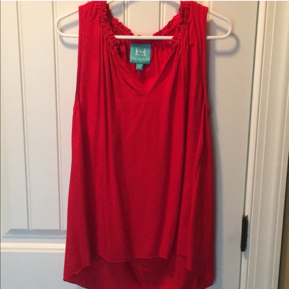 Escapada Red Sleeveless Kate Swing Top